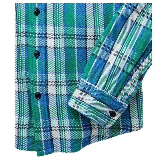 Outerknown New Blanket Shirt in Organic Ultramarine Green Arcadia XS / S - Picture 3 of 7